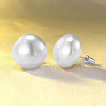 wholesale S925 Sterling Silver New 16mm Natural Freshwater Pearl Ear Studs Fashion Minimalist European Style-0-1
