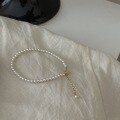 wholesale Sterling Silver Basic Round Strong Light Swarovski Crystal Pearl Bracelet Exquisite Minimalist Fashion Versatile Fever Blogger-0-6