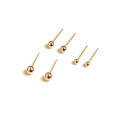 wholesale S925 Sterling Silver Korean Style Ball Ear Studs Minimalist Bean Ear Bone Piercing Earrings with a Sense of Sophistication-0-8