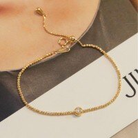 wholesale S925 Sterling Silver Red Elk Full Body Light Luxury Round Zircon Bracelet for Women, European and American Style Elegant Cuff, High-end Versatile Accessory-BS0143-Gold 925 Silver