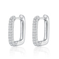 wholesale 925 Sterling Silver On Sale Geometric Hoop Earrings Heavy Work Minimalist Ear Clips Ins Light Luxury Advanced Cross-Border European and American Earrings-0-5