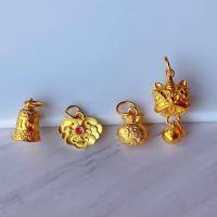 wholesale Gold-plated S925 Silver Ancient Method Awakening Lion Pendant DIY Bracelet Necklace Lucky Bag Accessories Handmade Braided Rope Six-Syllable Mantra-3# one