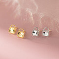 wholesale S925 Sterling Silver Fresh and Sweet Ins Style Niche Design Exquisite Crushed Ice Bag Earrings M06624-0-0