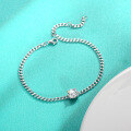 wholesale S925 Sterling Silver New Style Moissanite Simple and Versatile High-end Bracelet Birthday Gift for Girlfriend-0-2