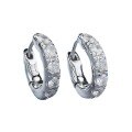 wholesale S925 Silver Row Diamond Ear Hoop for Women, New Design by MuJing Jewelry, Hot-Selling Cross-Border Item on AliExpress and Wish-0-4