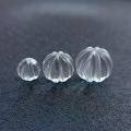wholesale Metal material, natural crystal single bead precision white crystal pumpkin bead loose beads treasure five elements bracelet necklace accessory DIY ornament-0-0