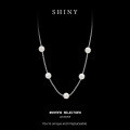 Sterling Silver Pearl Necklace, a Luxurious and Versatile Valentine's Gift for Best Friend-0-4