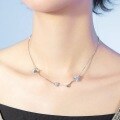 wholesale Metal material star necklace for women, Korean style, minimalist design, small and fresh, unique, high-end, celebrity same style collarbone chain-0-0