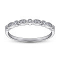 wholesale S925 Sterling Silver Women's Pure Zirconia Half Eternity Band Ring, Amazon Best-Seller with Dropshipping Support-0-5