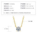S925 Silver Invisible Necklace with 1ct D Color Moissanite Square Pendant-0-26