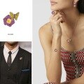 wholesale S925 Silver Natural Amethyst Ring with Butterfly Floral Design, Open Adjustable-0-2