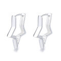 wholesale S925 Sterling Silver Hollow Star Design Ear Clips for Fashion Commute, Sweet and Cool Style, Trendy Temperament, and Minimalist Wind Ear Accessories-0-4