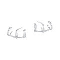 wholesale S925 Sterling Silver Minimalist Multi-layer Ear Cuffs For Women, Fashionable And Versatile In A Cool。-0-5
