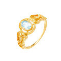 wholesale S925 silver gold-plated, Dunli features natural blue topaz with a design, offering a sense of-0-4