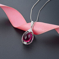 wholesale S925 Sterling Silver Water Drop Pendant with Diamond Accent, Light Luxury Style for Women, Mature and Elegant, Unique Necklace Jewelry, Drop Shipping Available-003688-[Pendant without chain] 925 silver