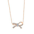 S925 Silver 2025 New Bow Ribbon Classic Unisex Necklace-0-3