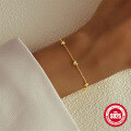 wholesale S925 Sterling Silver Minimalist INS Layered Heart Bracelet,-0-1