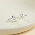 wholesale S925 Sterling Silver Floral Stud Earrings for Women, Sweet and Sophisticated Autumn-Winter Style, Versatile and Elegant Wholesale Earrings-0-3