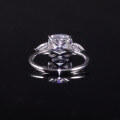wholesale S925 Sterling Silver Luxury 3 Carat Ring, Large Main Stone Moissanite, Amazon Women's Style-0-2