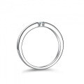 925 Silver Moissanite Ring Women's Ins Stackable Ring, Cross-border Luxury Setting, Baked Paint, Drip Glue-0-3