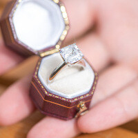 Sterling Silver S925 Classic Ladies' Shimmering Zirconia Proposal Ring, Final Sale.-Style R [Clearance Sale with Free Shipping]  One Size Fits All 10