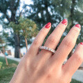 S925 Sterling Silver Fashion Zircon Inlaid Trendy Niche Design Ring-0-1