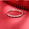 wholesale S990 sterling silver small designer matte bead bracelet for women, adjustable ethnic-style silver bangle, factory direct-0-2