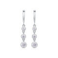 wholesale S925 Sterling Silver Cross-border Moissanite New Long Earrings Temu Amazon Best-Selling Dangle Earrings Factory Wholesale-0-4