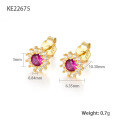 wholesale 925 Sterling Silver Inlaid with Diamond Zircon Sunflower Stud Earrings Simple Ins Snowflake Full Diamond High-end Versatile Personalized Earrings-0-8