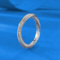 wholesale S925 Silver Twisted Rope Full Diamond Ring for Women, Light Luxury Fashion Ring, Hot Selling in Europe and America-0-2