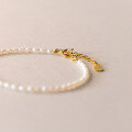 wholesale S925 silver small and fresh petite pearl beaded bracelet, fashionable, simple, and elegant temperament accessory S5139-0-2