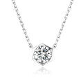 wholesale Au750 18k Gold with Lab-Grown Diamond Necklace, Genuine Diamond 03 Carat Hexagon Pendant Collarbone Chain-0-4