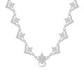 wholesale S925 Sterling Silver Full Diamond Universal Chain Versatile High-end Design Butterfly Collarbone Necklace-0-4