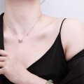 S925 Silver Cross-Border Wholesale Fairy Tale Moissanite Pony Necklace-0-2