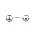 wholesale Metal material: S999 silver Korean Dongdaemun minimalist bean earrings, fresh and versatile popular ear drops cross-border new wholesale-0-4