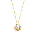 Sterling Silver Minimalist Cross-Border Heart Pendant Necklace with Hollow-Out and Diamond Accents-0-3