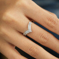 S925 Sterling Silver Hip-Hop Asymmetrical Crown Ring with Moissanite-0-2