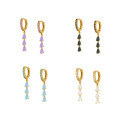 wholesale Metal Material, Japanese And Korean Style, Unique Teardrop Crystal Earrings, Popular At Dongdaemun, High-end Ear Hoops And Ear Clips-0-0