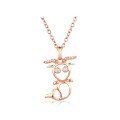 wholesale 18K Rose Gold, 9K Gold, 14K Yellow Gold, AU750, Moissanite Diamond Pendant Necklace, Women's Constellation Jewelry-0-0