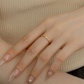 wholesale S925 Sterling Silver New INS Style Women's Ring, Simple and Fashionable Twist Design, Personalized and Versatile Plain Silver Ring for Women-0-2