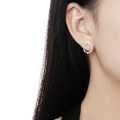 wholesale S925 Sterling Silver 788 Round Diamond Hollowed-out Irregular Wave Design Earrings for Women-0-3