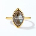 wholesale S925 Sterling Silver Geometric African Labradorite Rhombus Ring Minimalist Wholesale Jewelry-0-3