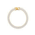wholesale Brass square diamond-encrusted chain link bracelet with an exaggerated, individualistic, and aloof style-0-0