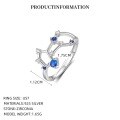 wholesale S925 Sterling Silver Zodiac Birthstone Ring For Women, New Fashion Minimalist Design-0-5