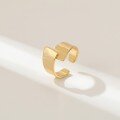 wholesale Metal cross-border European and American smooth ring for women, ins, asymmetrical ring, retro, niche, high-end jewelry-0-0