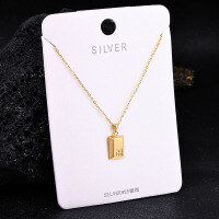 S925 Sterling Silver K Gold Pendant Necklace with Gourd and Plain Pi-S925 Sterling Silver YD-6755BJ 925 Silver