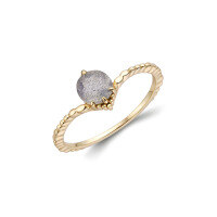 wholesale S925 silver plated 14K gold new fashion ins-style labradorite women's ring-925 Labradorite>No. 15