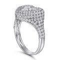 wholesale 925 Sterling Silver Wish Cross-Border E-Commerce New Popular Ring, Heart-Shaped Micro-Paved Zirconia Women's Jewelry Wholesale-0-4