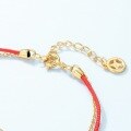 wholesale Metal material fashionable popular rabbit bracelet zodiac Year of the Rabbit red rope bracelet original design Chinese style wholesale-0-2