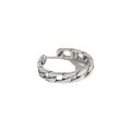 wholesale S925 Sterling Silver Korean Style Flat Chain Open Adjustable Ring Knuckle Ring Tail Ring-0-4